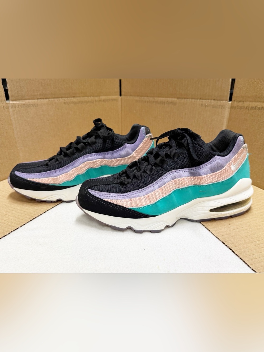 Nike Air Max 95 “Have A Nike Day” Black Teal Purple Kids Size 6Y Sneakers
